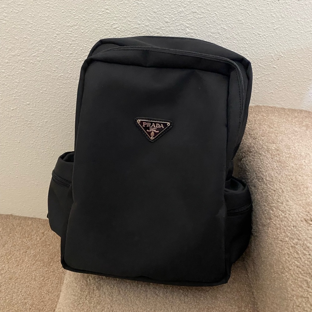 90s black Prada Backpack